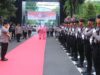 Kapolres Hadiri Farewell Parade dan Serah Terima Pataka Kapolda Jatim