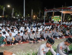 Cooling System untuk Pilkada Damai, Polres Jombang Ajak Ribuan Warga Bersholawat