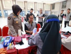 Sambut Hari Jadi Humas Polri ke - 73 Polda Jatim Gelar Donor Darah