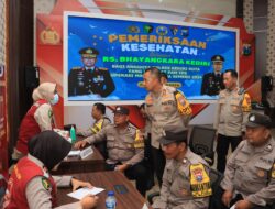 Personel Polres Kediri Kota Gelar Rikkes Siapkan Personel Pengamanan TPS Pilkada 2024